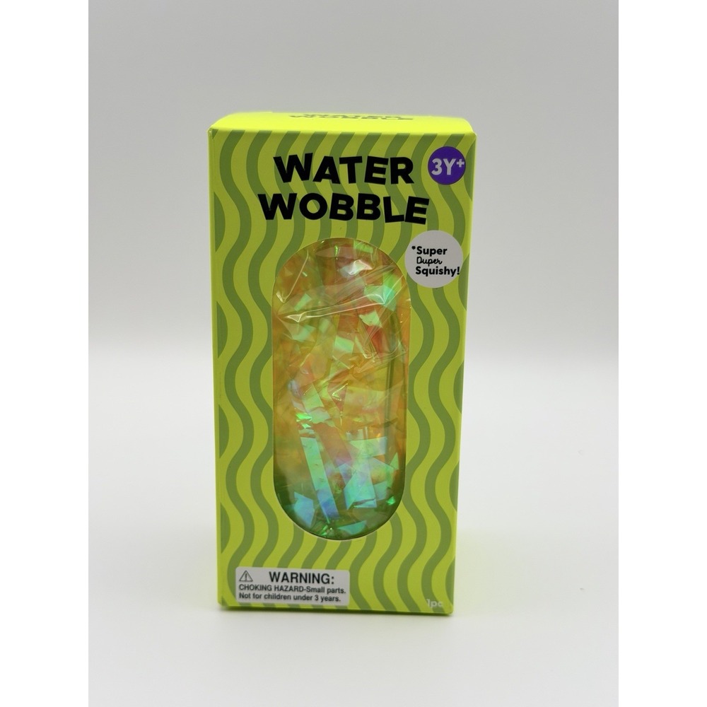 NEW Water Wobble  Squishy Water Toys Yellow
